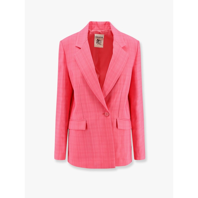 Viscose blazer with striped motif