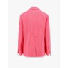 Viscose blazer with striped motif