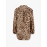Cotton dress with animalier motif