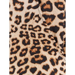 Cotton dress with animalier motif
