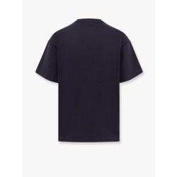 Cotton t-shirt with flocked logo detail