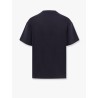 Cotton t-shirt with flocked logo detail