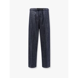 Cotton jeans with frontal pinces