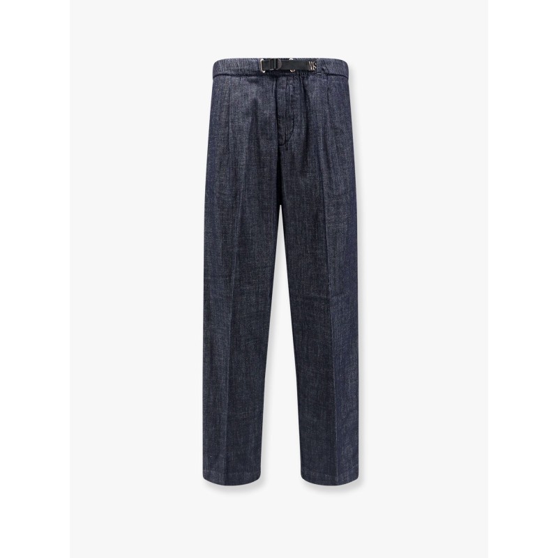 Cotton jeans with frontal pinces