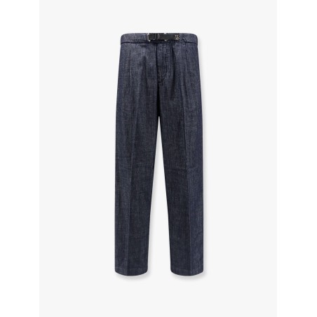 Cotton jeans with frontal pinces