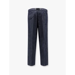 Cotton jeans with frontal pinces