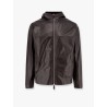 Scritto b-way printed leather jacket