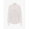 Oversize cotton shirt with knotted details