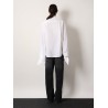 Oversize cotton shirt with knotted details