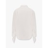 Oversize cotton shirt with knotted details