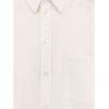 Oversize cotton shirt with knotted details