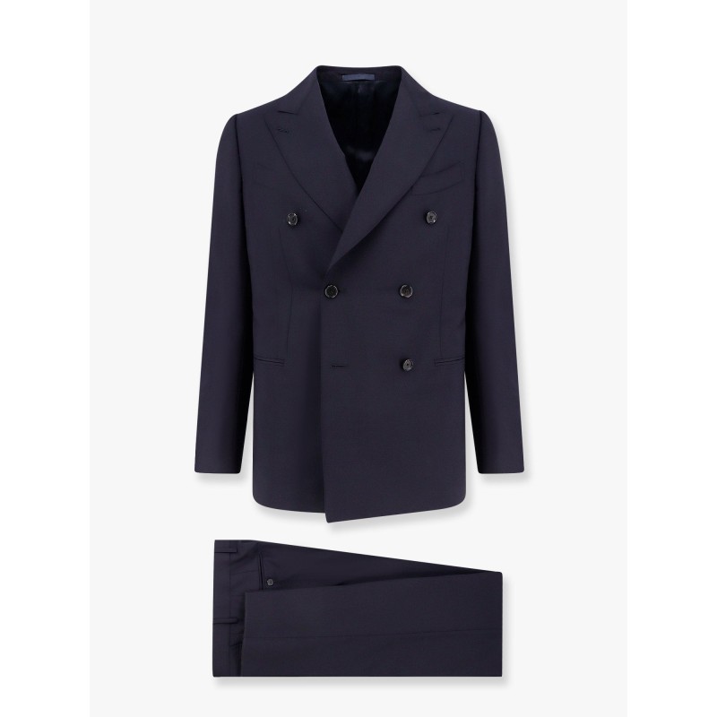 Norma double-breasted wool and mohair suit