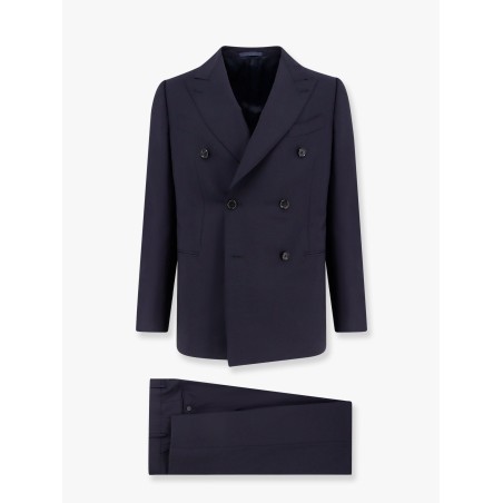 Norma double-breasted wool and mohair suit