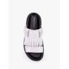 Leather sandals with fringe