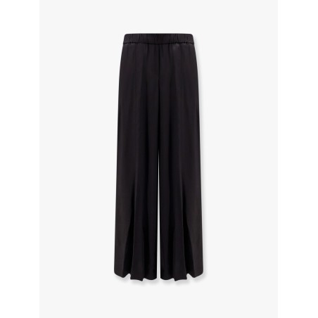 Wide leg viscose trouser