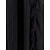 Long dress with bustier and rouches