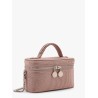 Shaggy deer beauty case with rhinestones