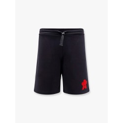 Cotton jogging bermuda shorts with logo detail
