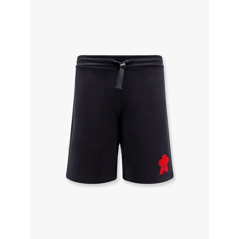 Cotton jogging bermuda shorts with logo detail