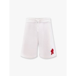 Cotton jogging bermuda shorts with logo detail