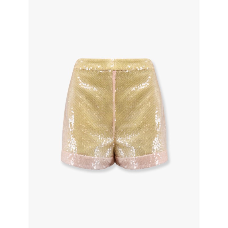 Shorts with allover sequins