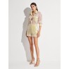 Shorts with allover sequins