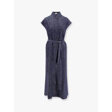Denim chemisier long dress