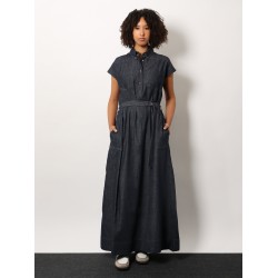 Denim chemisier long dress