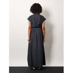 Denim chemisier long dress