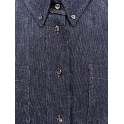 Denim chemisier long dress