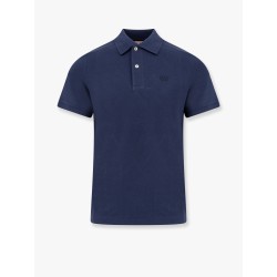 Cotton piquet polo shirt with vlogo embroidery