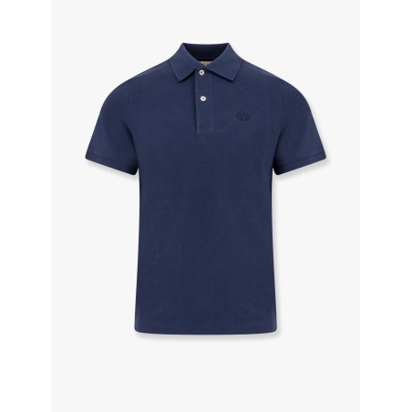 Cotton piquet polo shirt with vlogo embroidery