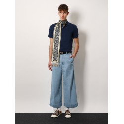 Cotton piquet polo shirt with vlogo embroidery