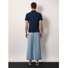 Cotton piquet polo shirt with vlogo embroidery
