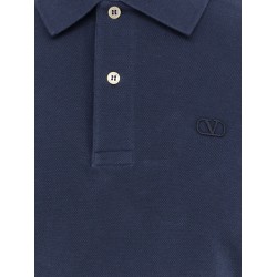 Cotton piquet polo shirt with vlogo embroidery