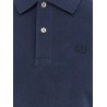 Cotton piquet polo shirt with vlogo embroidery