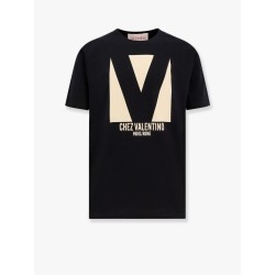 Cotton t-shirt with chez valentino print