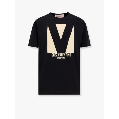 Cotton t-shirt with chez valentino print