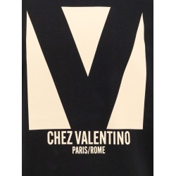 Cotton t-shirt with chez valentino print