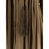 Allenatore georgette long dress with striped motif