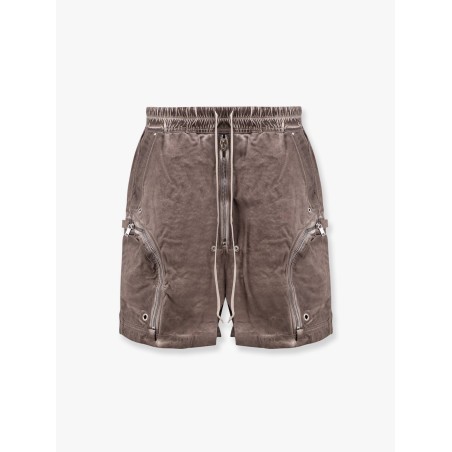 Bauhaus denim bermuda shorts with maxi pockets