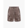 Bauhaus denim bermuda shorts with maxi pockets