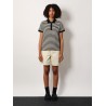 Striped cotton polo shirt