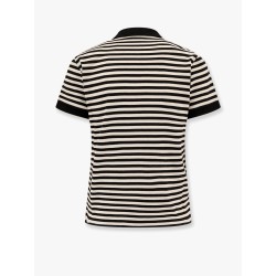 Striped cotton polo shirt