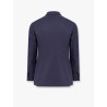 Wool blend blazer with iconic removable brooch