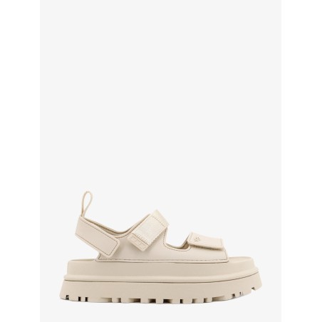 Rubber sandals with ugg embossed detail