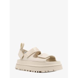 Rubber sandals with ugg embossed detail