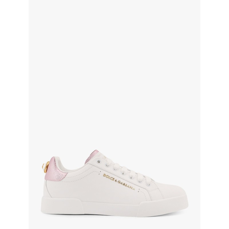 Portofino leather low-top sneakers with lateral lettering logo