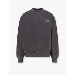 Cotton sweatshirt with washed out effect