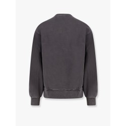 Cotton sweatshirt with washed out effect
